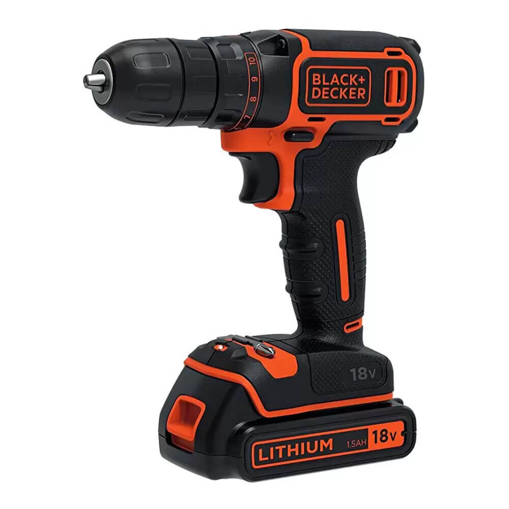 BDCDC18KB_09.jpeg Дриль-шурупокрут 18 В 1,5 А·год BLACK+DECKER BDCDC18KB - Зображення 1