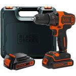 Дриль-шурупокрут 18 В 1,5 А·год BLACK+DECKER BDCDD186KB